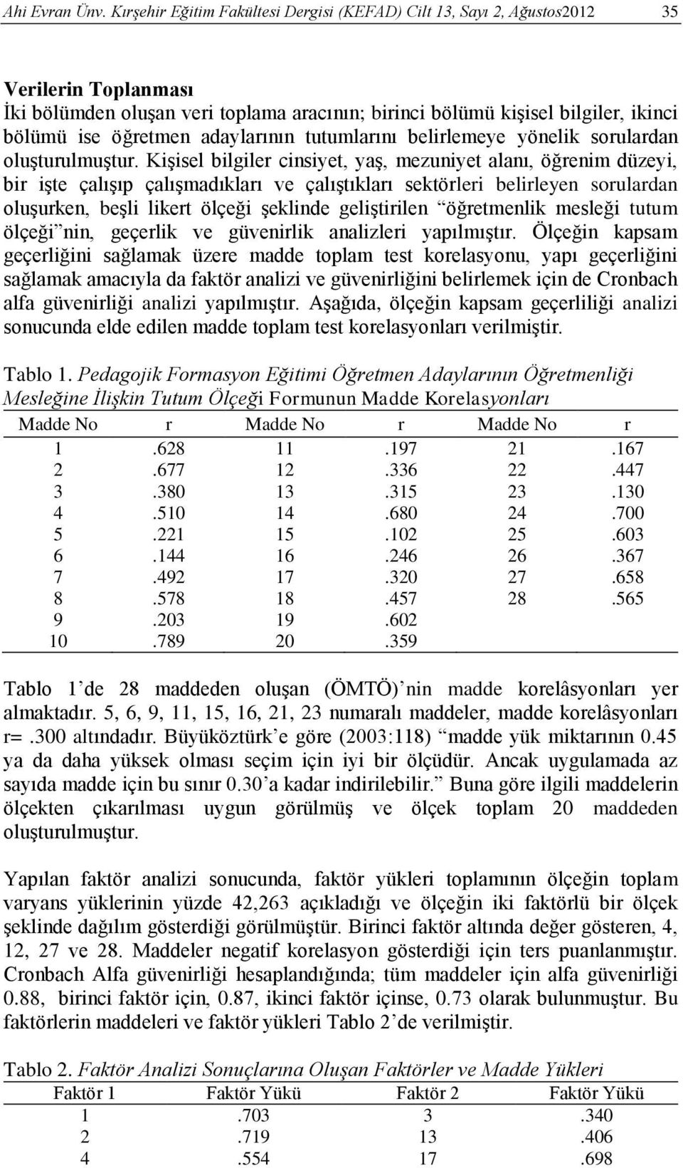 adaylarının tutumlarını belirlemeye yönelik sorulardan oluşturulmuştur.