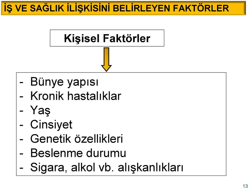 hastalıklar - Yaş - Cinsiyet - Genetik