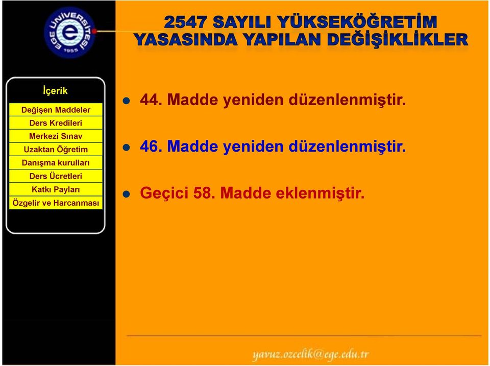 Madde yeniden