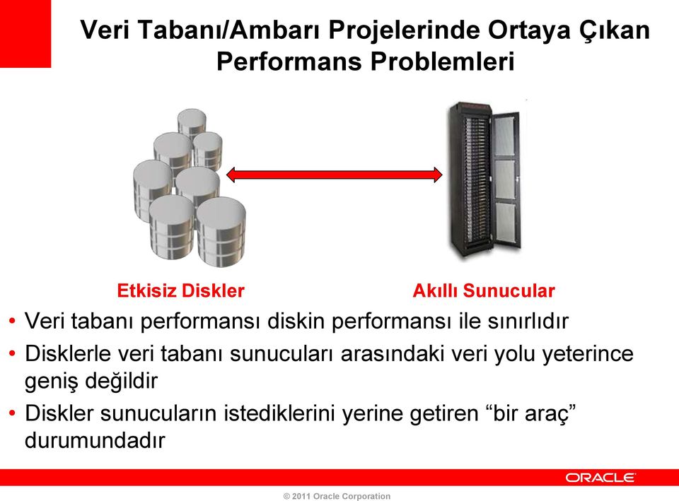 sınırlıdır Disklerle veri tabanı sunucuları arasındaki veri yolu yeterince