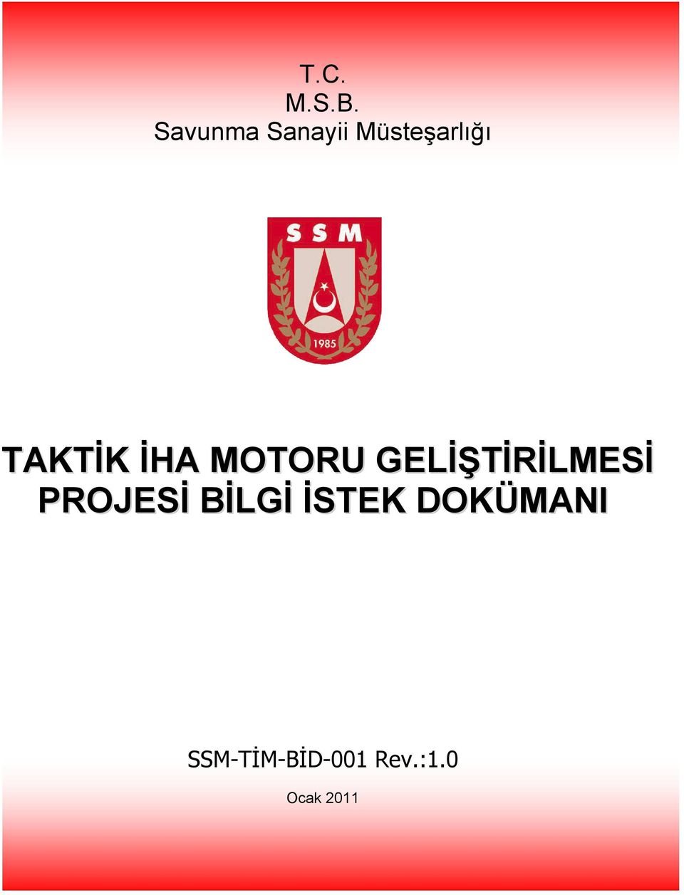 TAKTİK İHA MOTORU GELİŞTİRİLMESİ