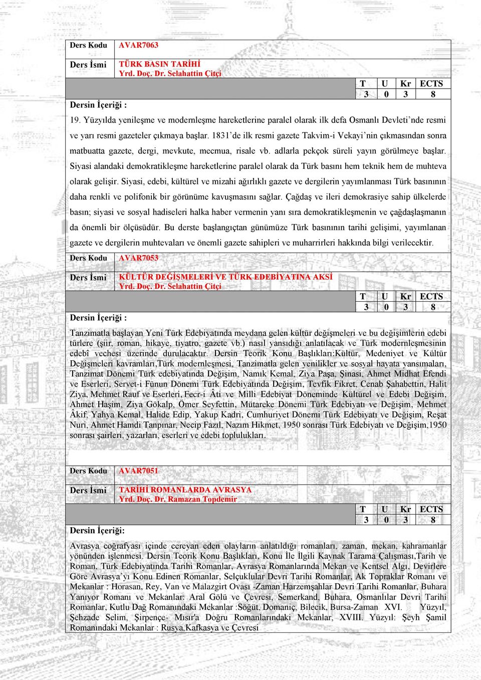 1831 de ilk resmi gazete Takvim-i Vekayi nin çıkmasından sonra matbuatta gazete, dergi, mevkute, mecmua, risale vb. adlarla pekçok süreli yayın görülmeye başlar.