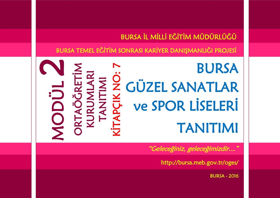 2 BURSA GÜZEL SANATLAR ve SPOR LİSELERİ TANITIMI