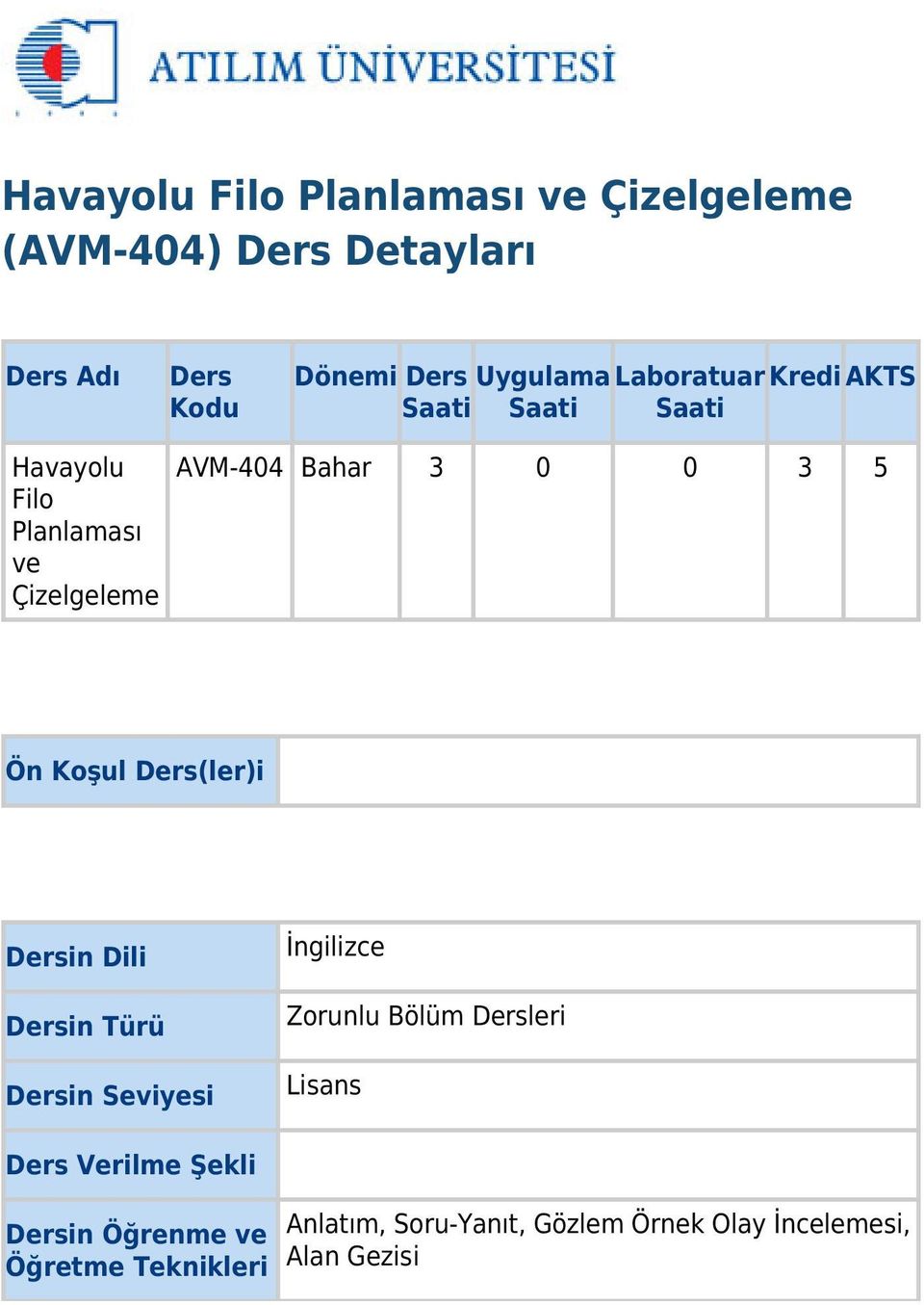 Ön Koşul Ders(ler)i Dersin Dili Dersin Türü Dersin Seviyesi İngilizce Zorunlu Bölüm Dersleri Lisans Ders