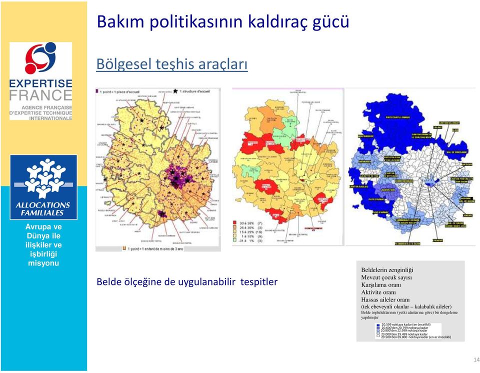 topluluklarının (yetki alanlarına göre) bir dengeleme yapılmıştır 20.599 noktaya kadar (en öncelikli) 20.600 den 20.