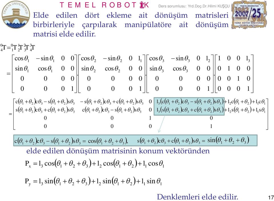 ç.D.Hm KUÇU 7 Ede eden döt eeme at dönüüm