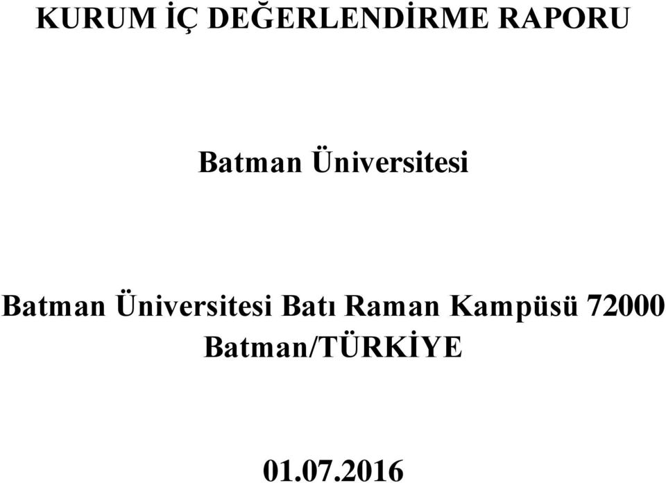 Üniversitesi Batı Raman