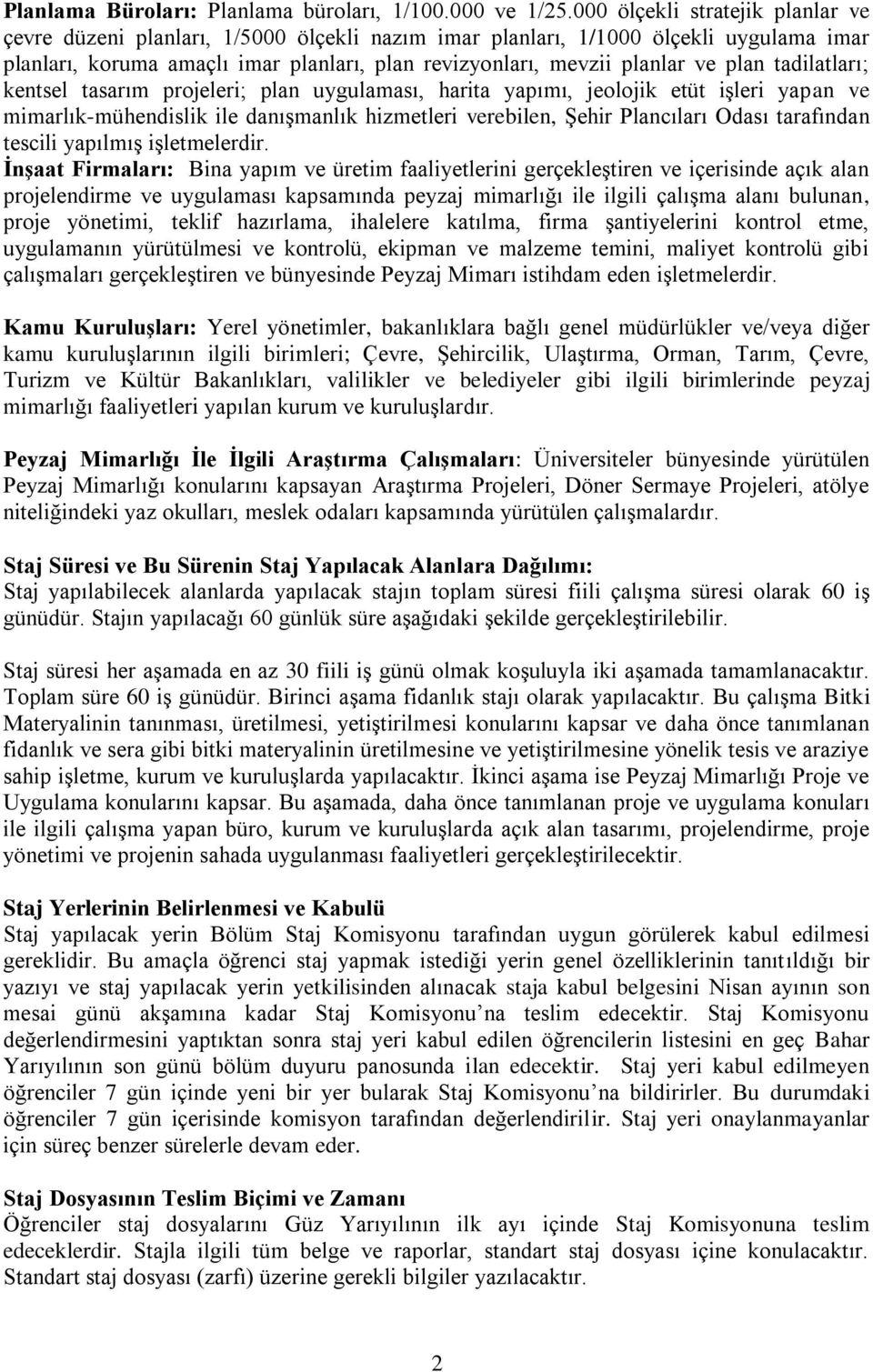 plan tadilatları; kentsel tasarım projeleri; plan uygulaması, harita yapımı, jeolojik etüt işleri yapan ve mimarlık-mühendislik ile danışmanlık hizmetleri verebilen, Şehir Plancıları Odası tarafından