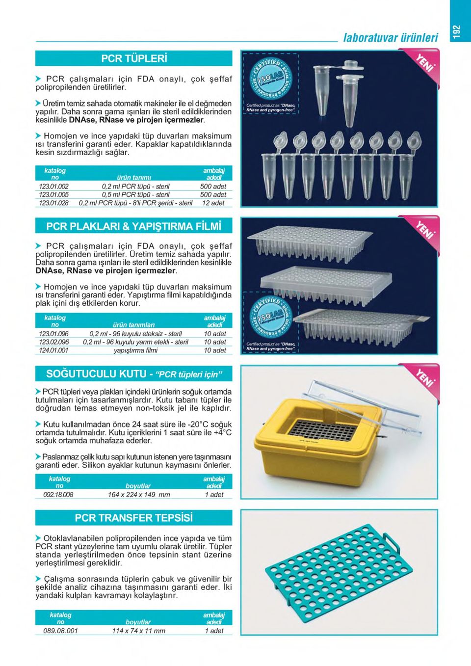 Kapaklar kapatıldıklarında kesin sızdırmazlığı sağlar. no ürün tanımı 123.01.