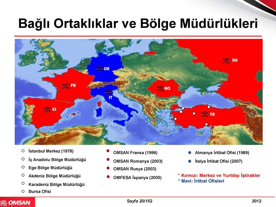(2007) Ege Bölge Müdürlüğü OMSAN Rusya (2003) Akdeniz Bölge Müdürlüğü OMFESA Ġspanya (2005) Karadeniz
