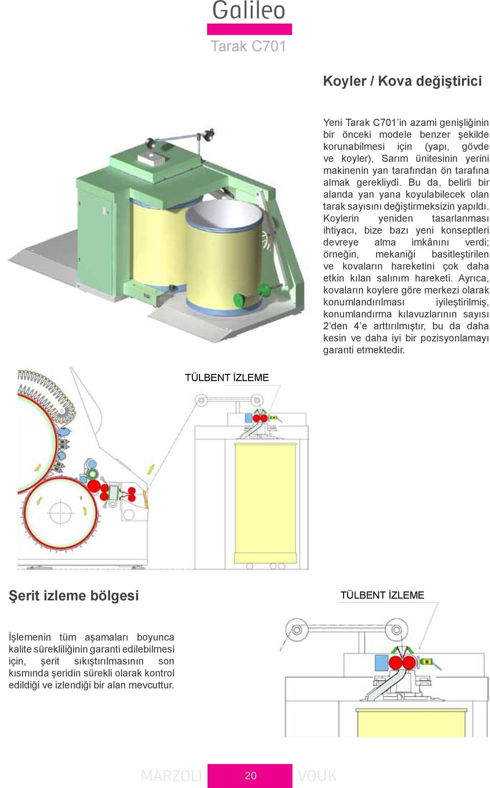 Koylerin yeniden tasarlanması ihtiyacı, bize bazı yeni konseptleri devreye alma imkânını verdi; örneğin, mekaniği basitleştirilen ve kovaların hareketini çok daha etkin kılan salınım hareketi.