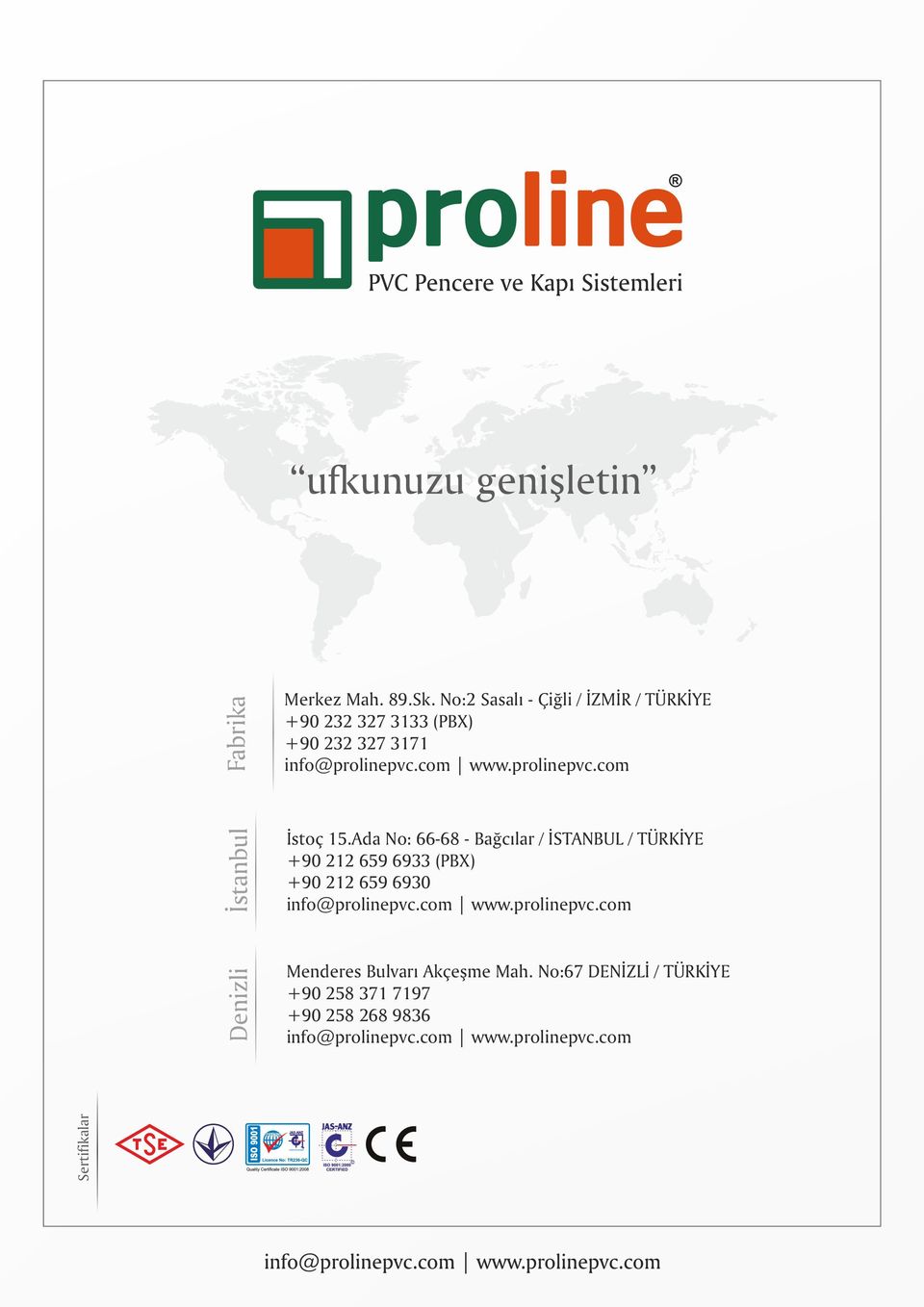 com www.prolinepvc.com İstanbul İstoç 15.