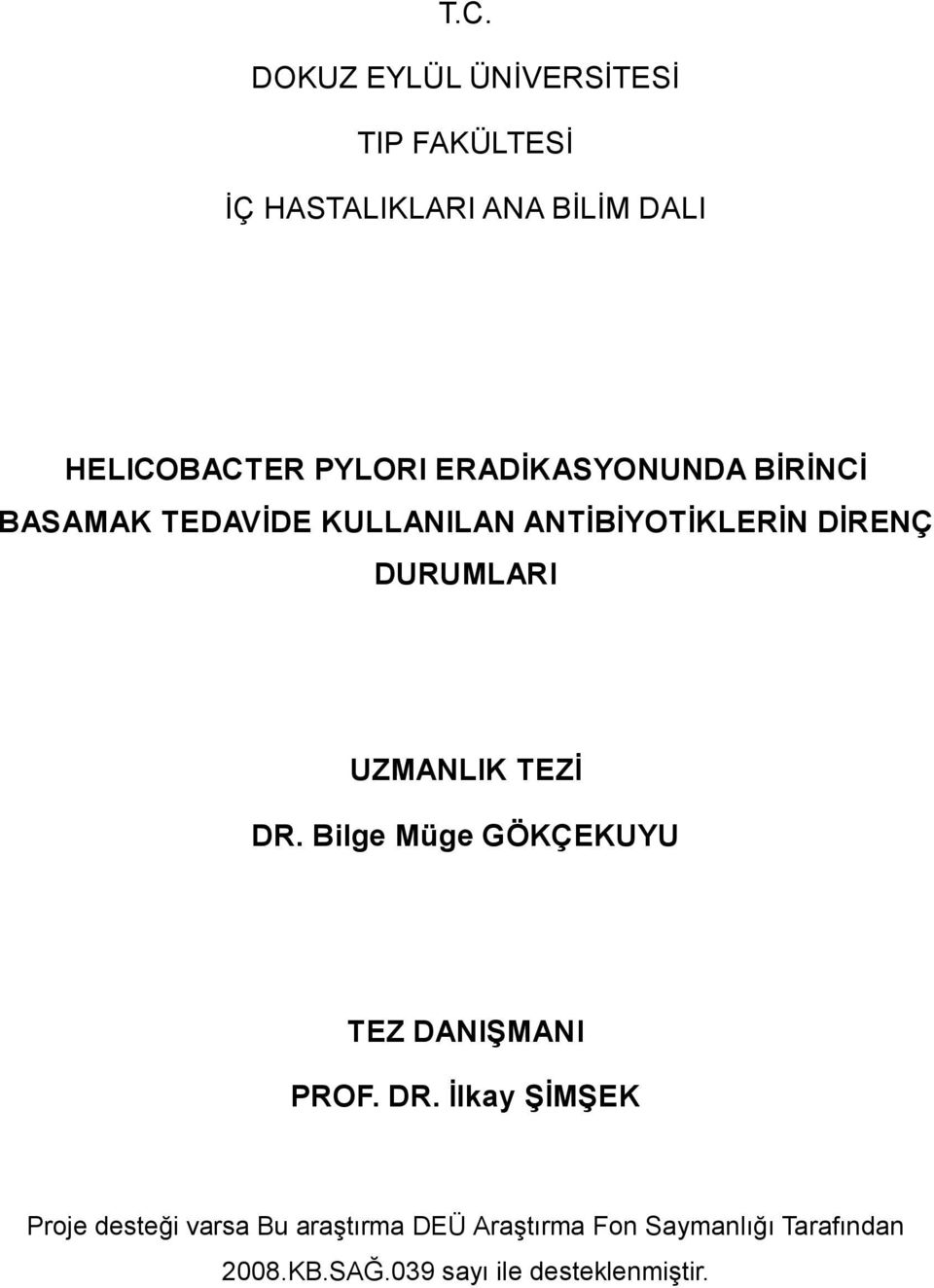 UZMANLIK TEZİ DR.