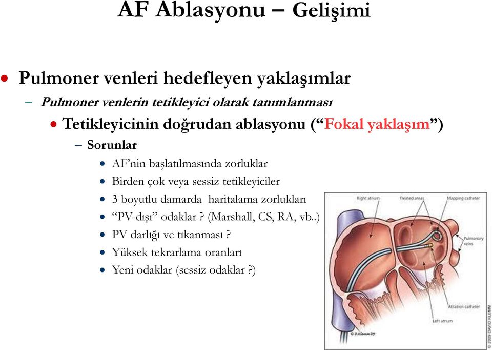 zorluklar Birden çok veya sessiz tetikleyiciler 3 boyutlu damarda haritalama zorlukları PV-dışı