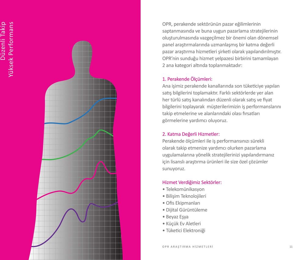 OPR nin sunduğu hizmet yelpazesi birbirini tamamlayan 2 ana kategori altında toplanmaktadır: 1.