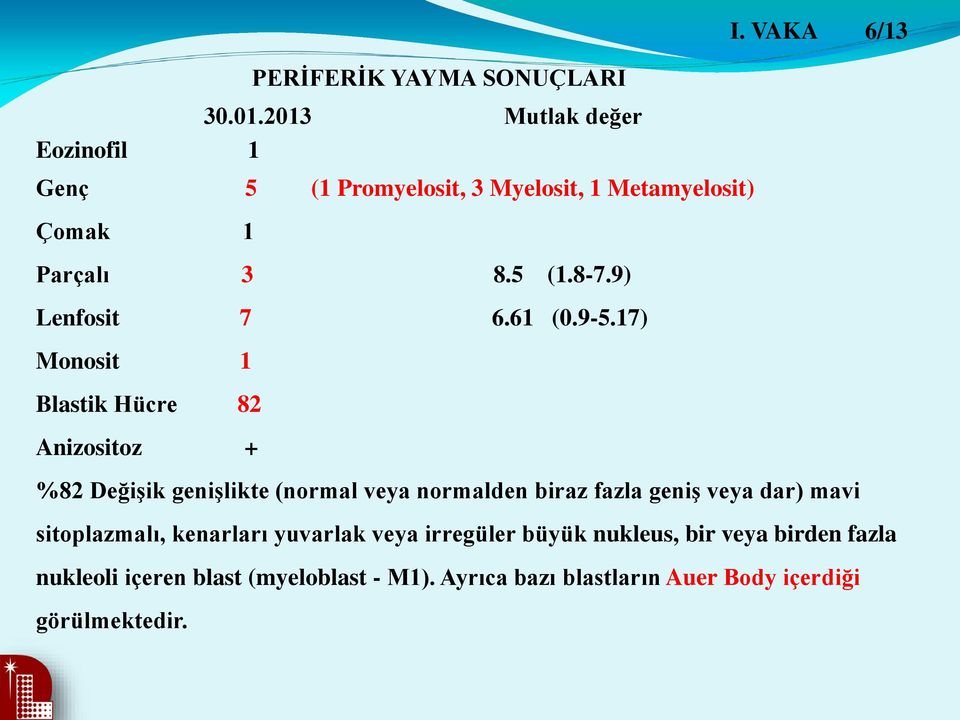 9) Lenfosit 7 6.61 (0.9-5.