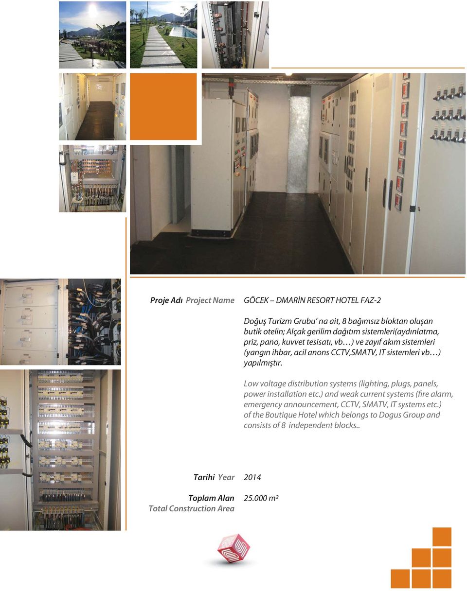 Low voltage distribution systems (lighting, plugs, panels, power installation etc.