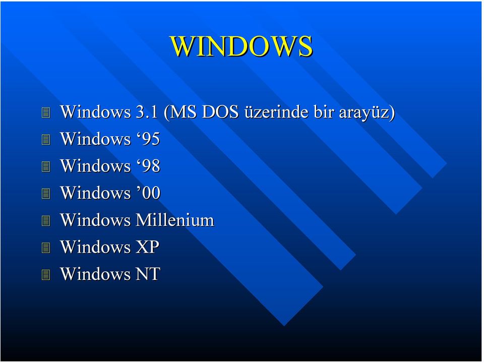 Windows 95 Windows 98 Windows