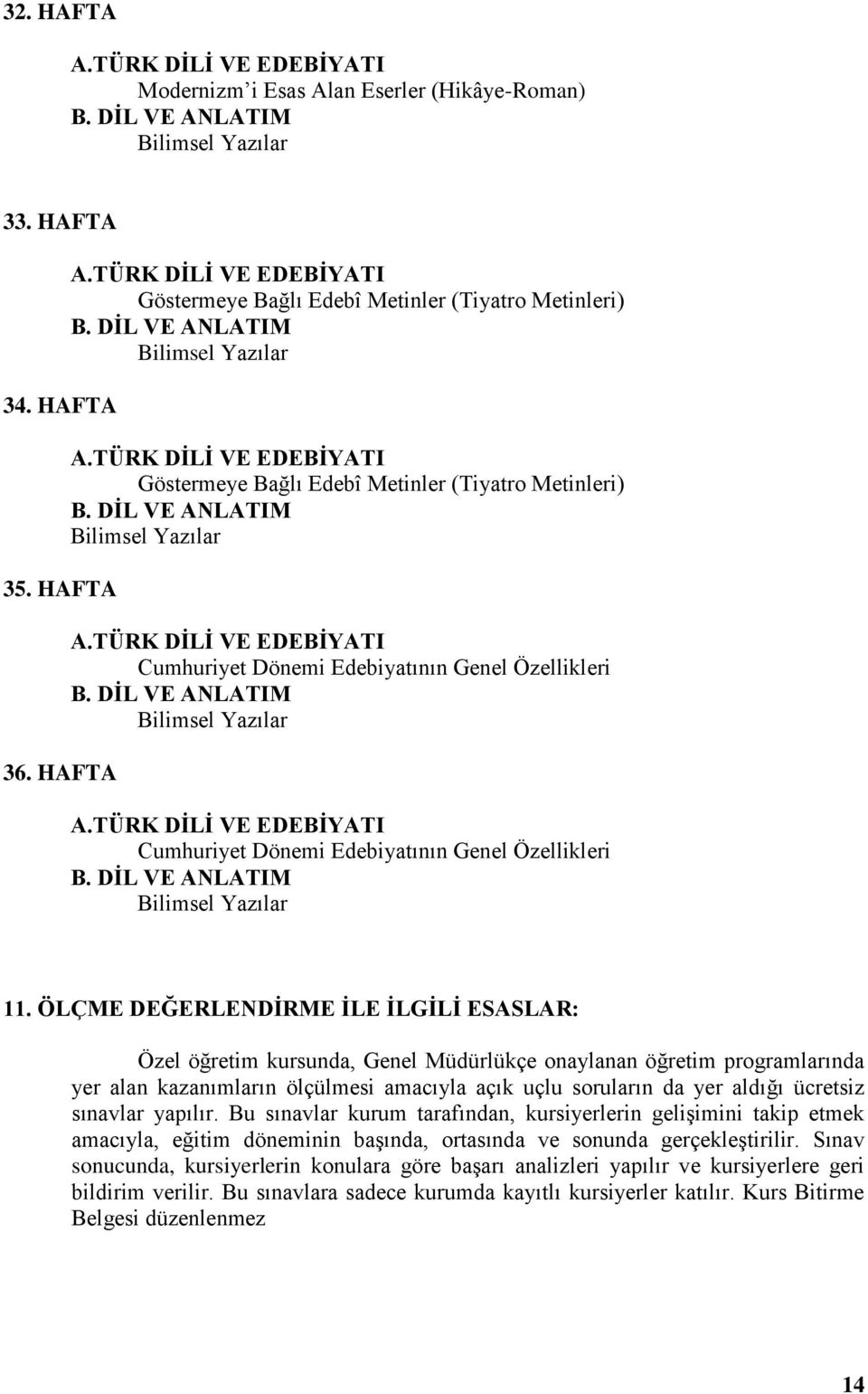 Bilimsel Yazılar Cumhuriyet Dönemi Edebiyatının Genel Özellikleri Bilimsel Yazılar 11.