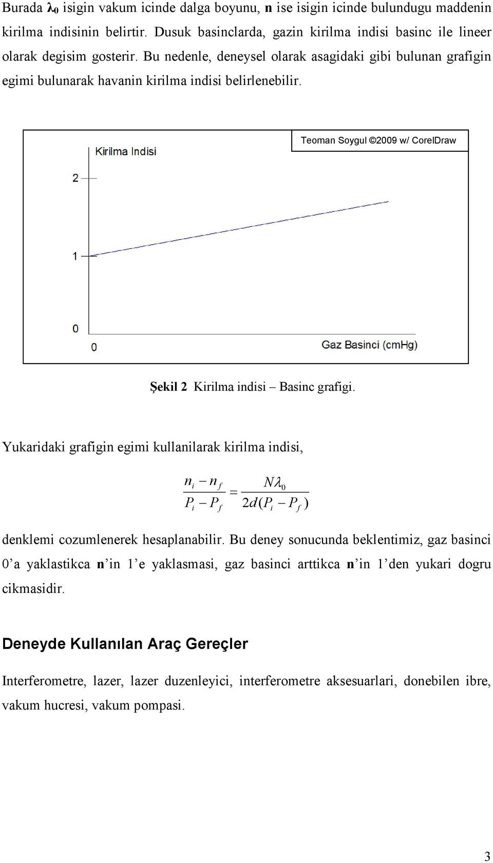 Yukardak gragn egm kullanlarak krlma nds, n P n P = Nλ0 2d( P P ) denklem cozumlenerek hesaplanablr.