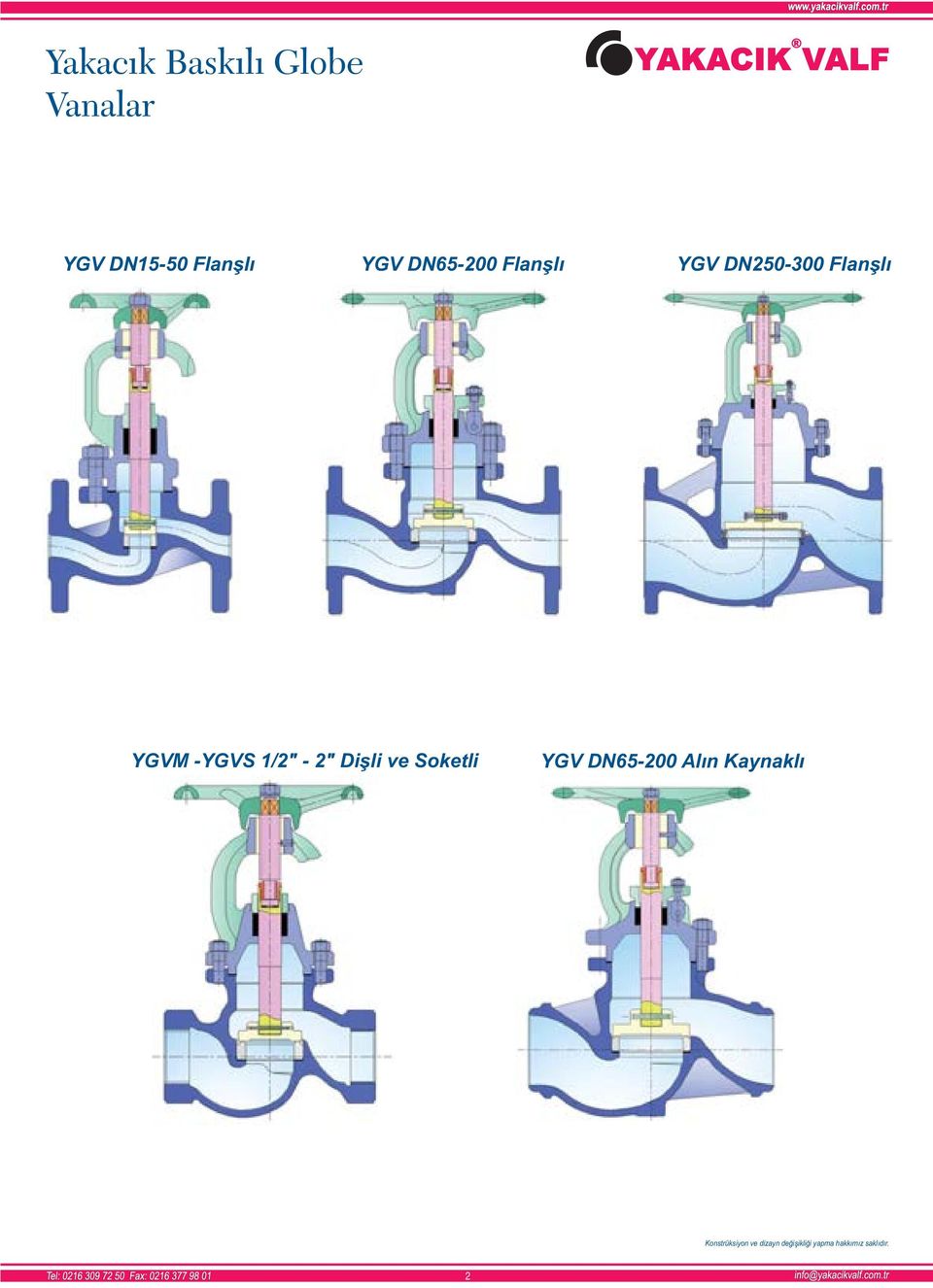 2" Dişi ve Soketi YGV DN65-0 A ın Kaynakı