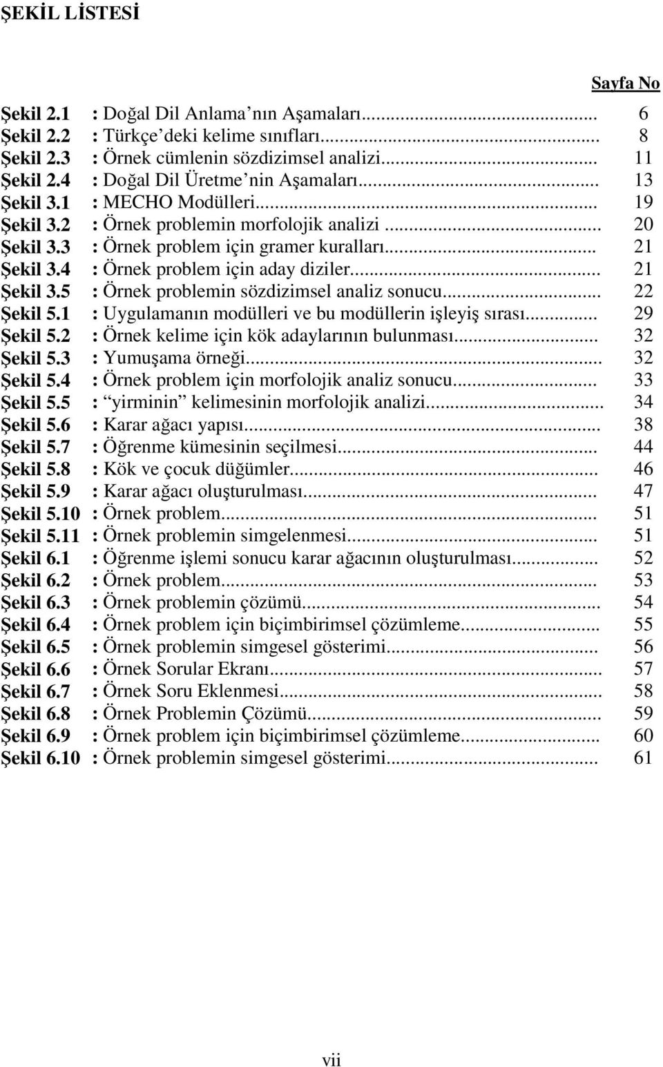 .. : Örnek cümlenin sözdizimsel analizi... : Doğal Dil Üretme nin Aşamaları... : MECHO Modülleri... : Örnek problemin morfolojik analizi... : Örnek problem için gramer kuralları.