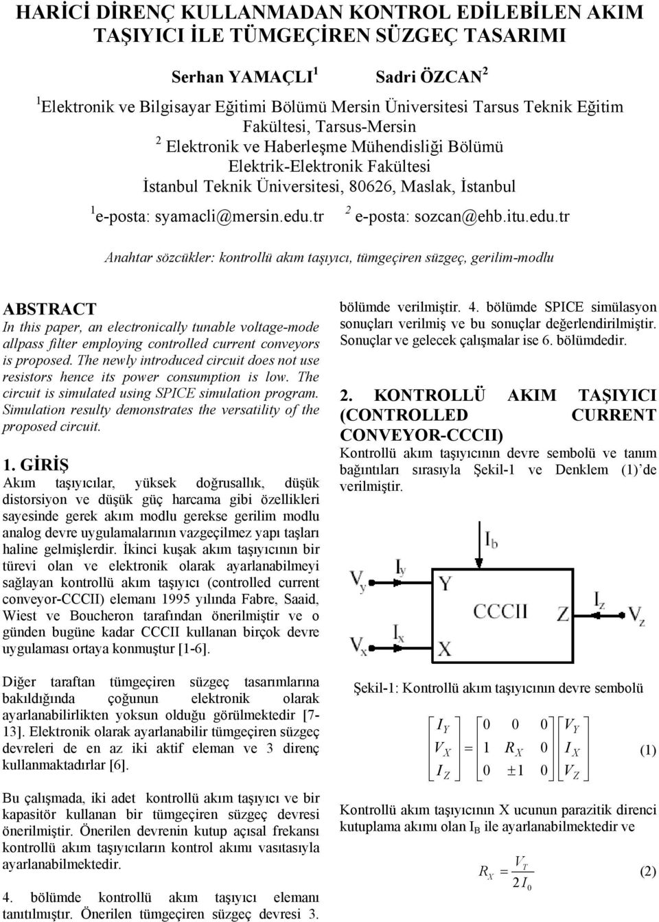 tr e-posta: sozcan@ehb.itu.edu.