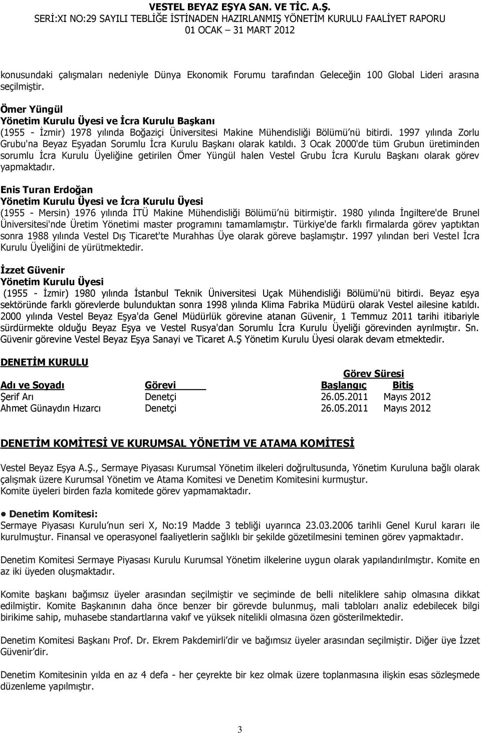 1997 yılında Zorlu Grubu'na Beyaz EĢyadan Sorumlu Ġcra Kurulu BaĢkanı olarak katıldı.