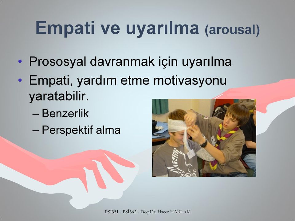 Empati, yardım etme motivasyonu