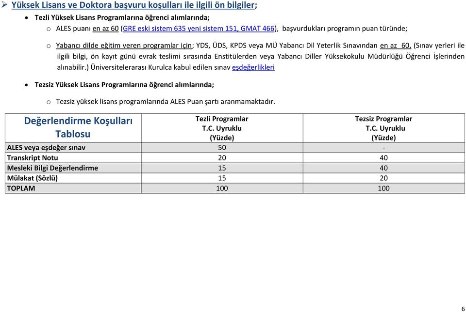 sırasında Enstitülerden veya Yabancı Diller Yüksekokulu Müdürlüğü Öğrenci İşlerinden alınabilir.