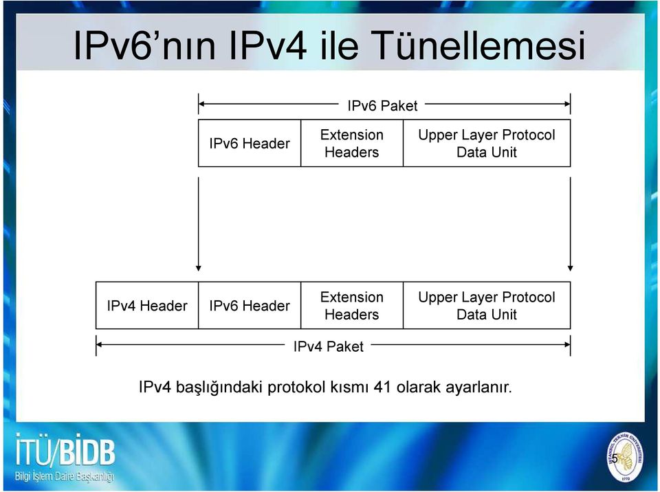 IPv6 Header Extension Headers Upper Layer Protocol Data Unit
