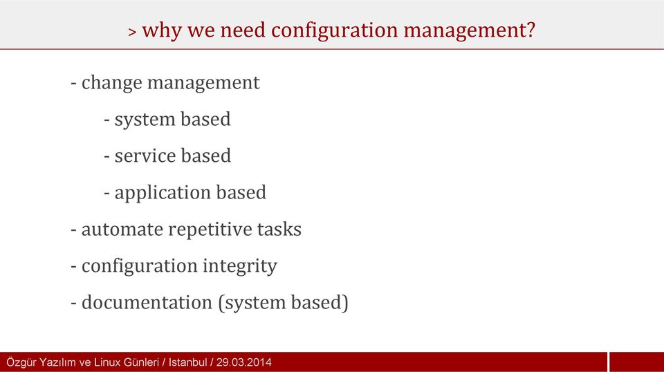 application based - automate repetitive tasks - configuration