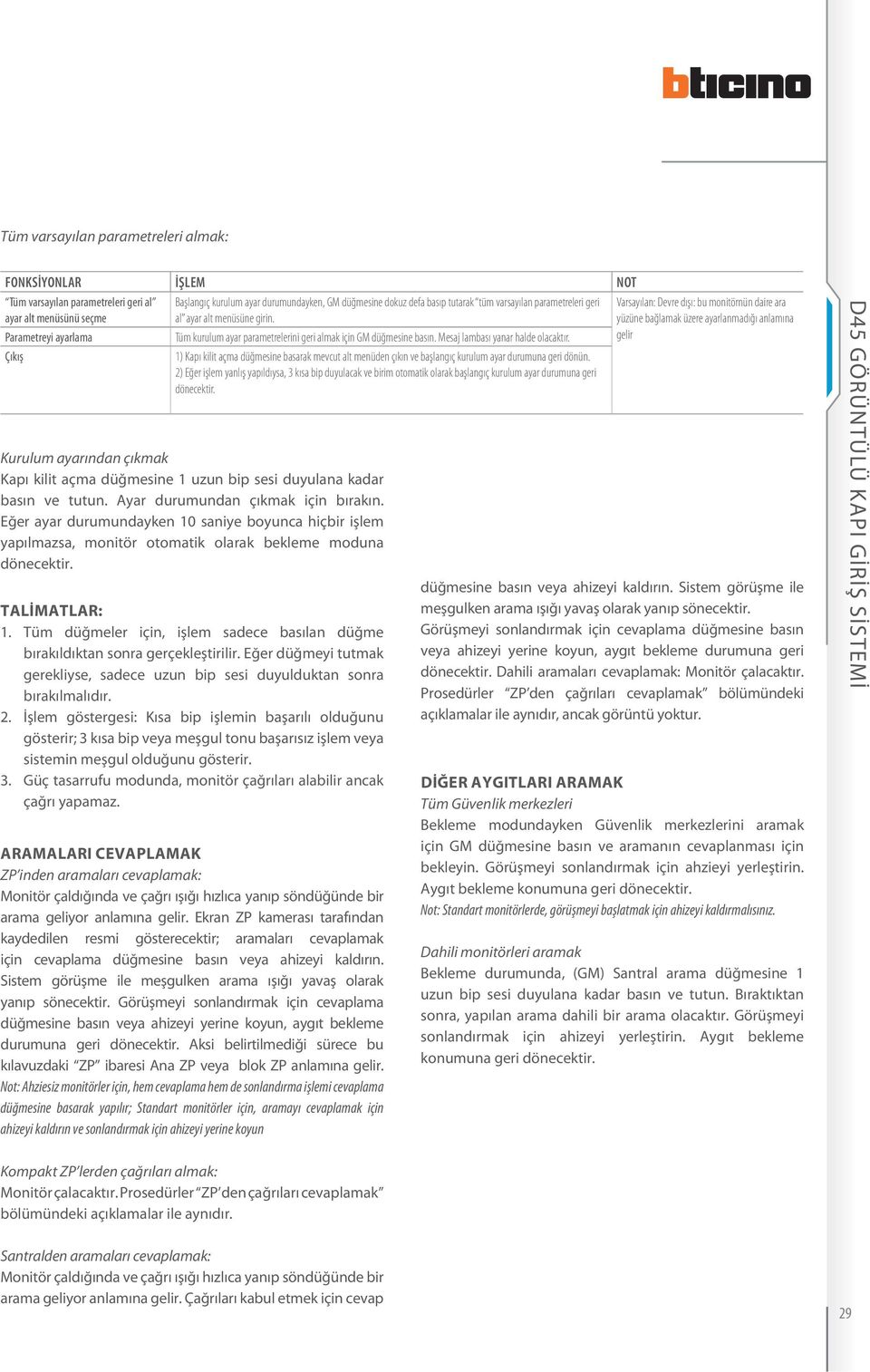 1) Kapı kilit açma düğmesine basarak mevcut alt menüden çıkın ve başlangıç kurulum ayar durumuna geri dönün.