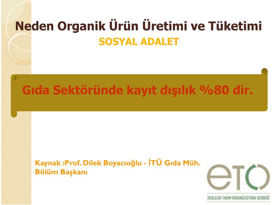 Sektöründe kayıt dışılık %80 dir.