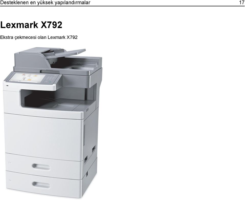Lexmark X792 Ekstra