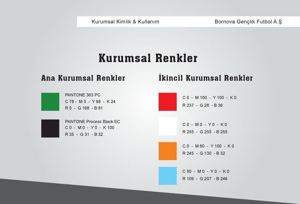 Renkler C 0 - M 100 - Y 100 - K 0 R 237 - G 28 - B 36 C0 - M0 - Y0 - K0 R 255 - G 255 - B