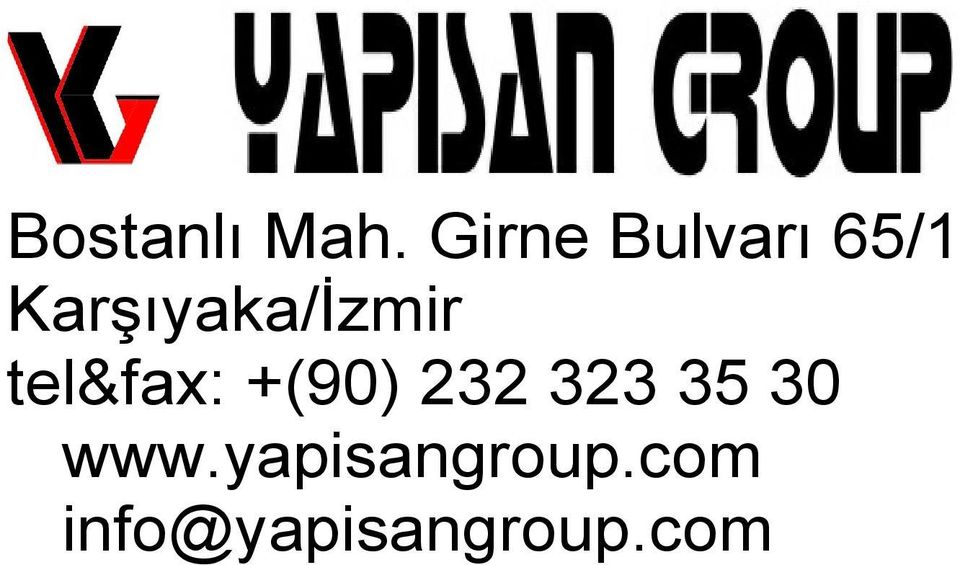 Karşıyaka/İzmir tel&fax: