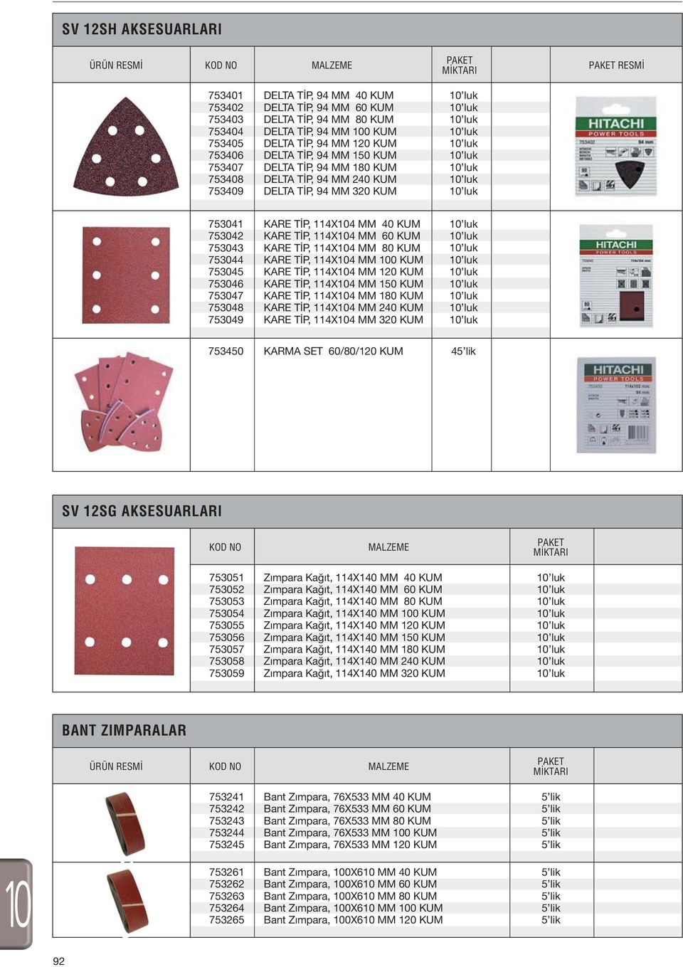 TİP, 114X4 MM KUM KARE TİP, 114X4 MM KUM KARE TİP, 114X4 MM 0 KUM KARE TİP, 114X4 MM 1 KUM KARE TİP, 114X4 MM 0 KUM KARE TİP, 114X4 MM 2 KUM KARE TİP, 114X4 MM 3 KUM 7534 KARMA SET //0 KUM 45 lik SV