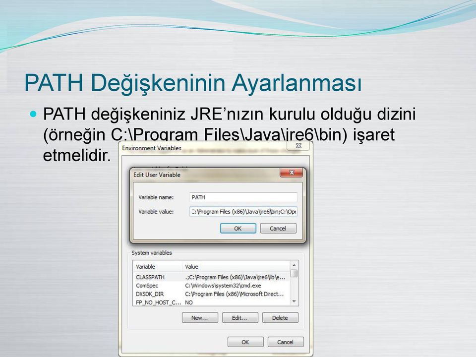 olduğu dizini (örneğin C:\Program