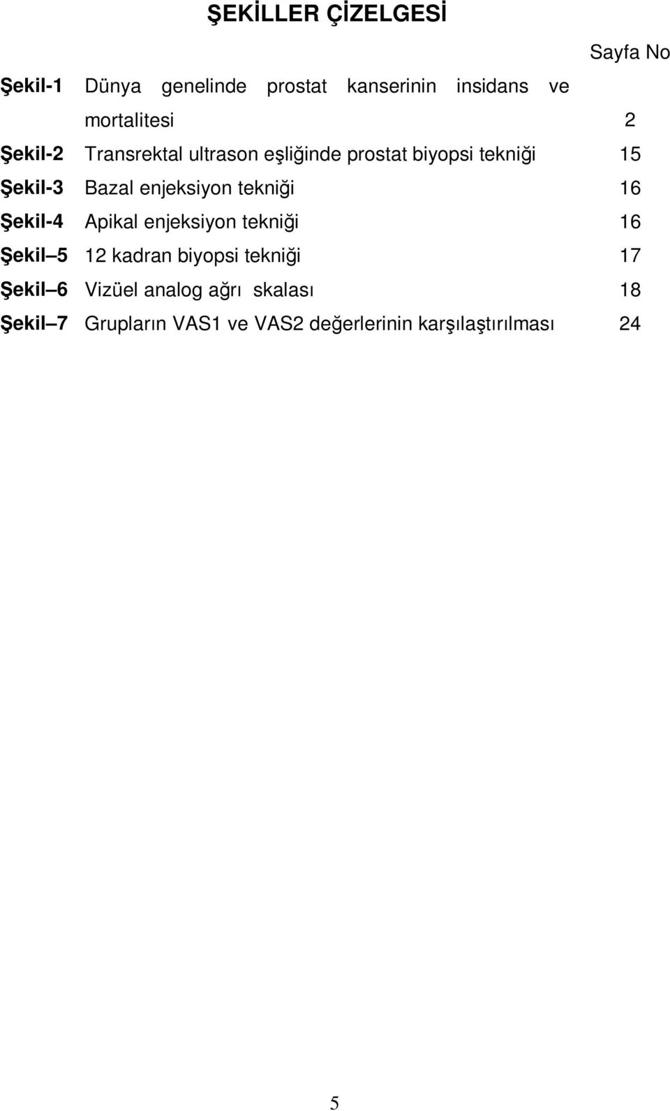 tekniği 16 Şekil-4 Apikal enjeksiyon tekniği 16 Şekil 5 12 kadran biyopsi tekniği 17 Şekil 6