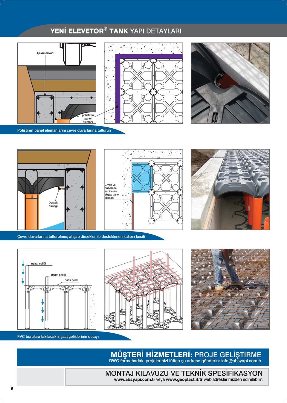 inşaat çeliği hasır çelik PVC borulara takılacak inşaat çeliklerinin detayı MÜŞTERİ HİZMETLERİ: PROJE GELİŞTİRME DWG formatındaki projelerinizi