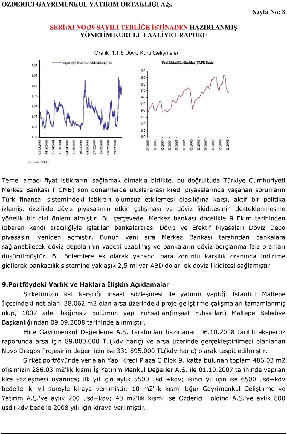 sorunların Türk finansal sistemindeki istikrarı olumsuz etkilemesi olasılığına karşı, aktif bir politika izlemiş, özellikle döviz piyasasının etkin çalışması ve döviz likiditesinin desteklenmesine