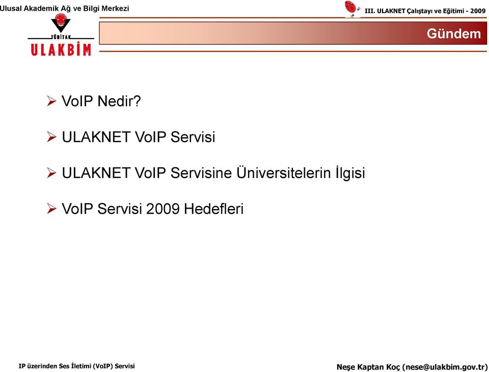 VoIP Servisine