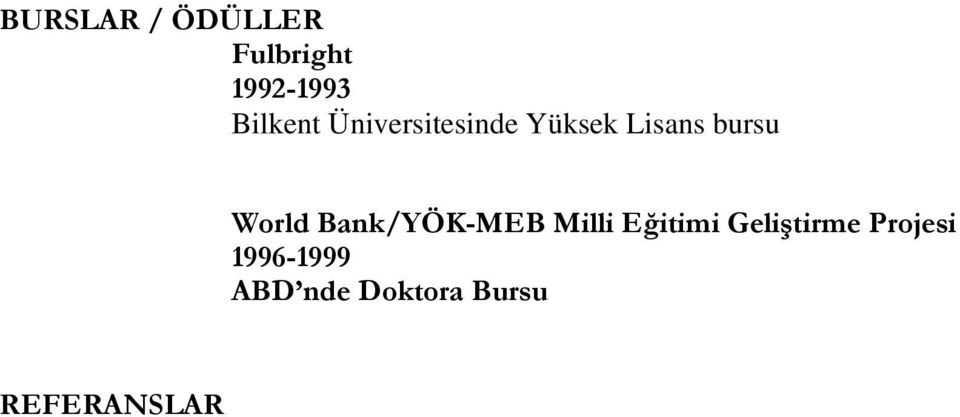 World Bank/YÖK-MEB Milli Eğitimi GeliĢtirme