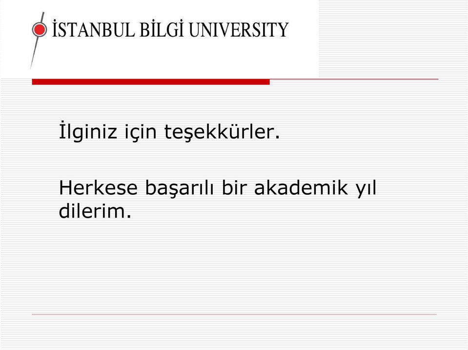 Herkese başarılı