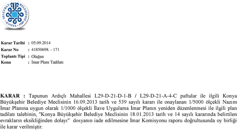 Meclisinin 16.09.