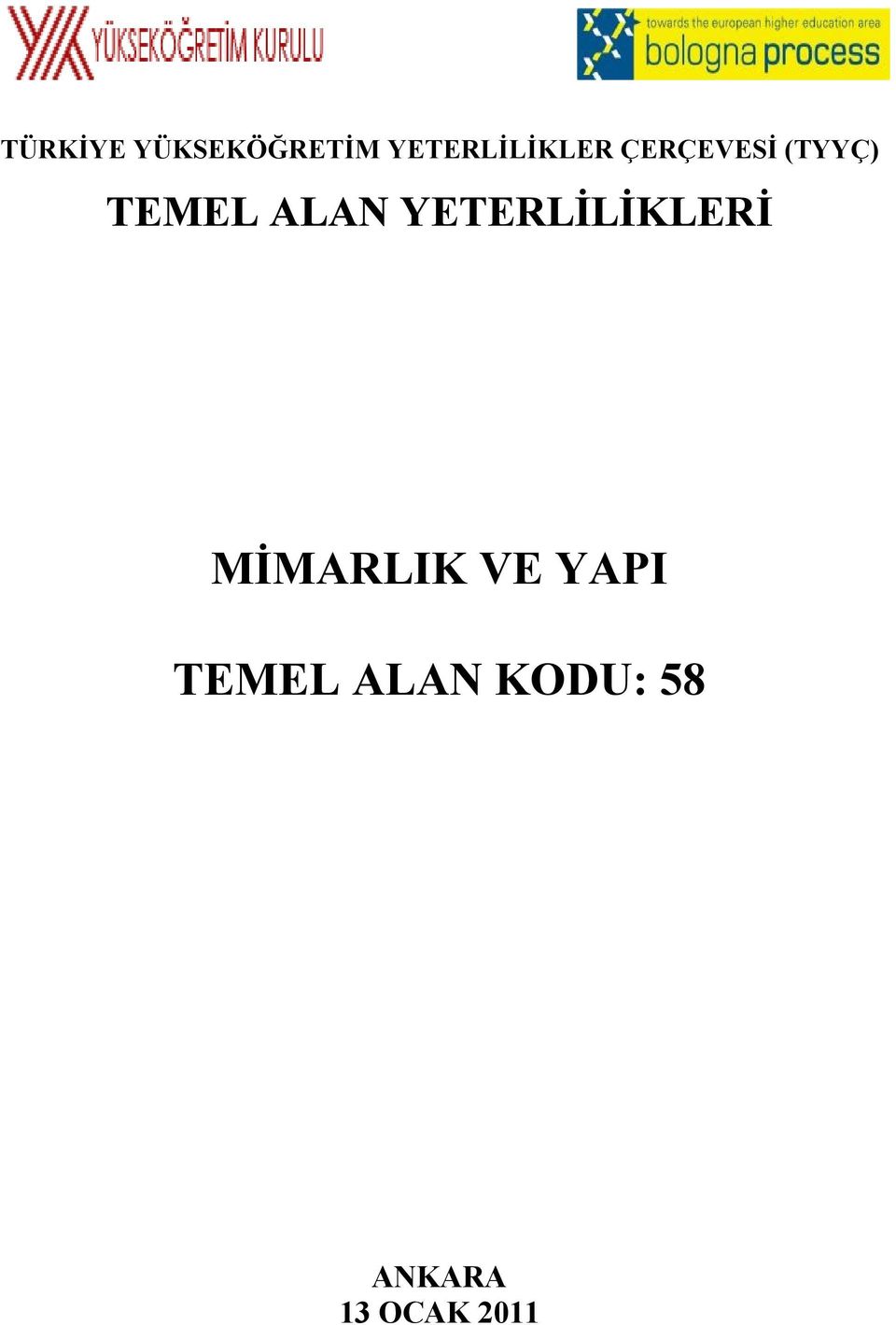 ALAN YETERLİLİKLERİ MİMARLIK VE