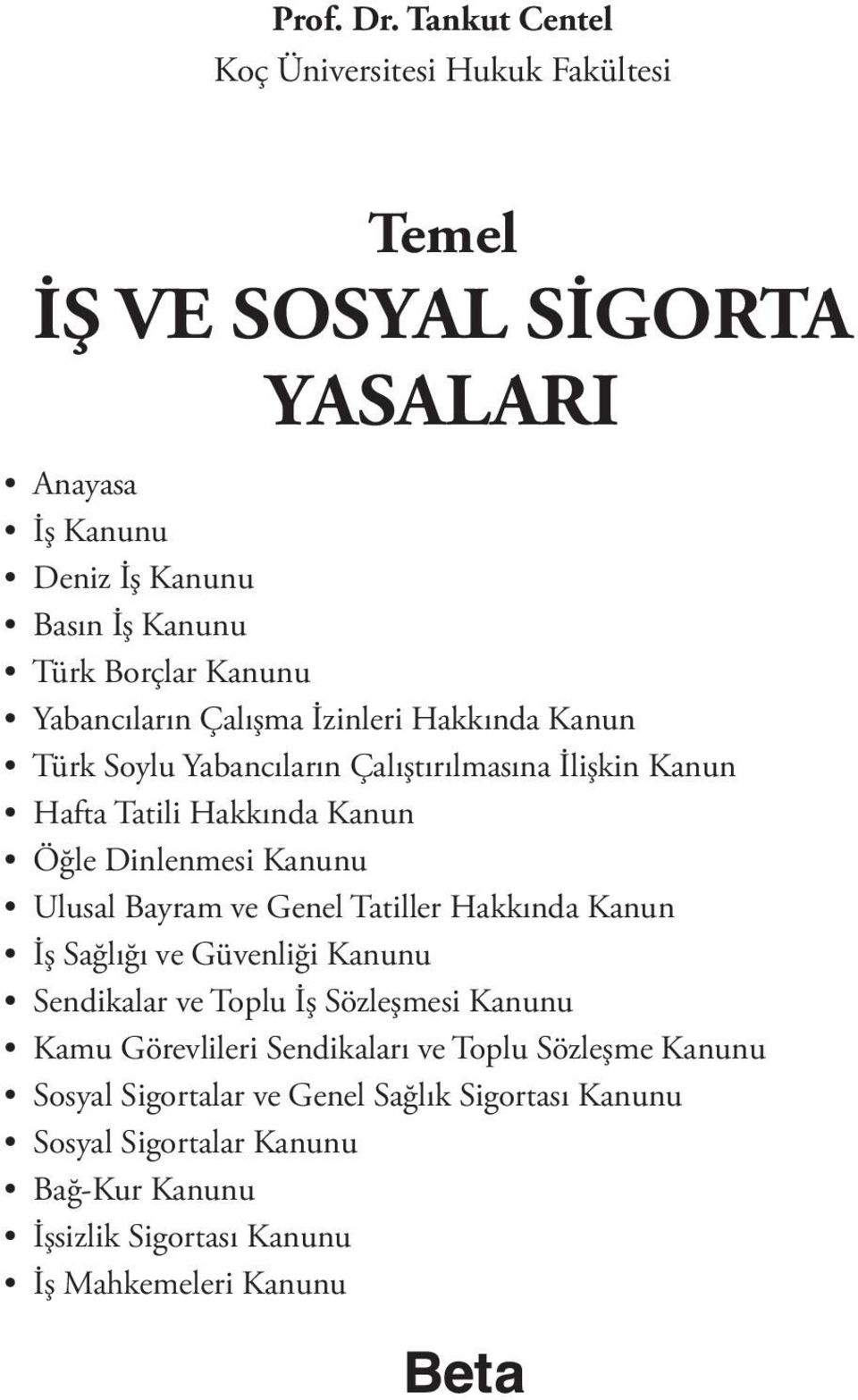 Yabancıların Çalışma İzinleri Hakkında Kanun Türk Soylu Yabancıların Çalıştırılmasına İlişkin Kanun Hafta Tatili Hakkında Kanun Öğle Dinlenmesi Kanunu