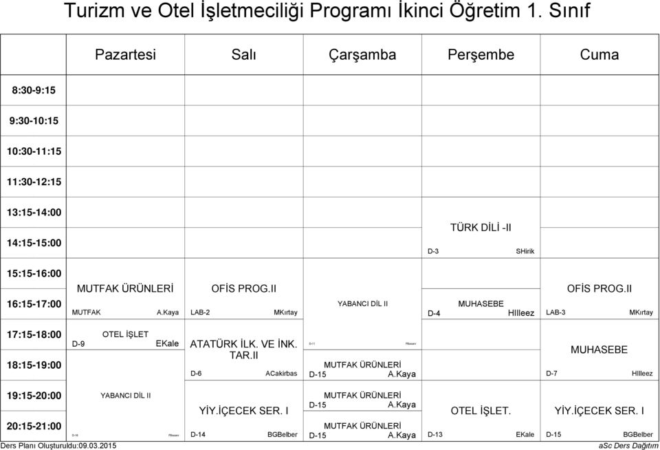 Kaya MKırtay MUHASEBE HIlleez MKırtay OTEL İŞLET EKale ATATÜRK İLK. VE İNK. TAR.