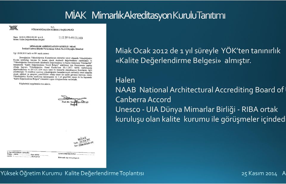 Halen NAAB National Architectural Accrediting Board of U Canberra